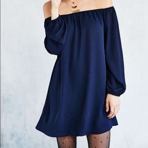 Urban Outfitters off the shoulder swing dress